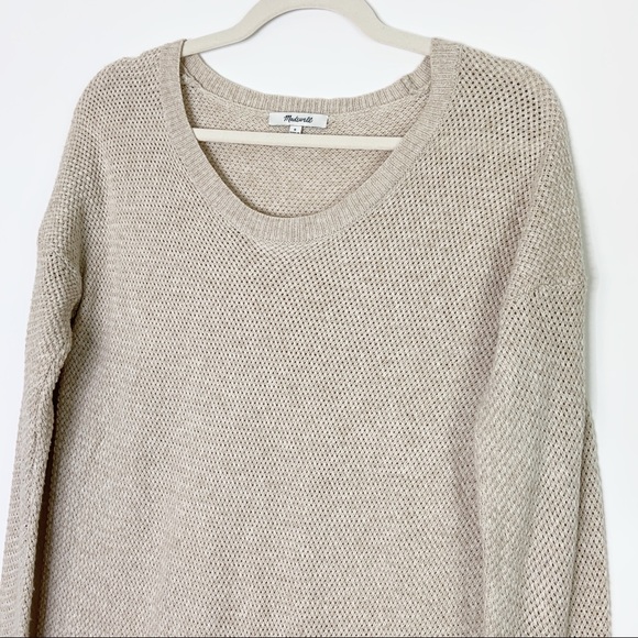 Madewell Beige Pullover Sweater Size Small - Picture 3 of 8